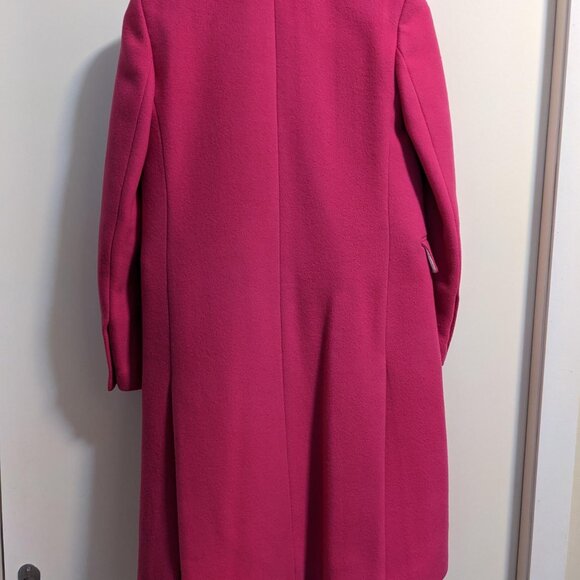 Amiri Long Wool Coat Fuchsia Pink XS Italy - Picture 5 of 8